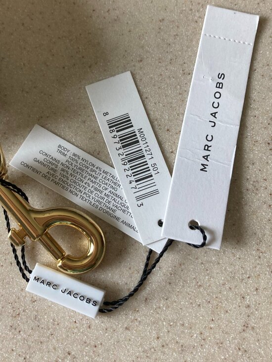 NWT Marc Jacobs Rainbow Stripe Crossbody Bag Strap with Stars and Gold Hardware